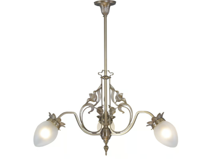 LYON 3 - Handmade brass chandelier _ Patinas Lighting